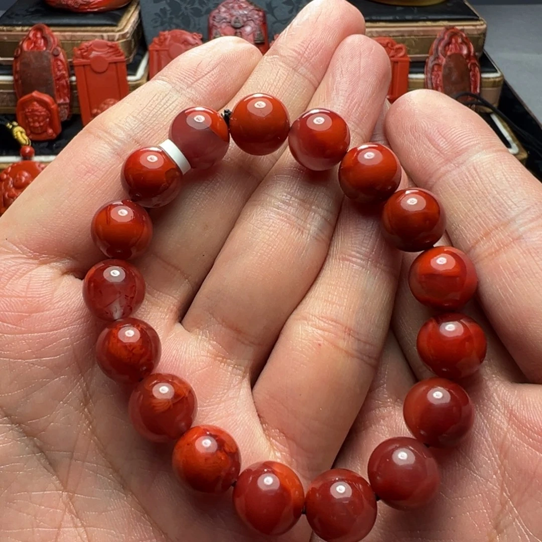 南红玛瑙未镶嵌颈饰11mm+