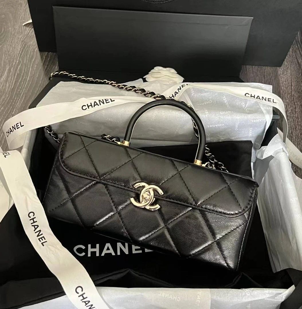 99新 Chanel/香奈儿 多多奢品/香奈儿23K医生手柄盒子包/99新
