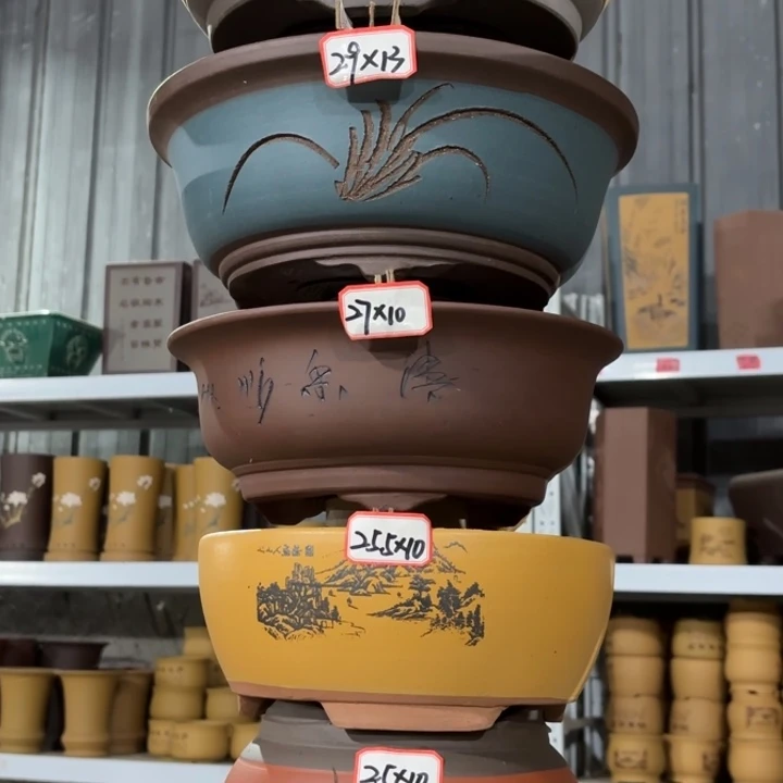 紫砂花盆               100-6