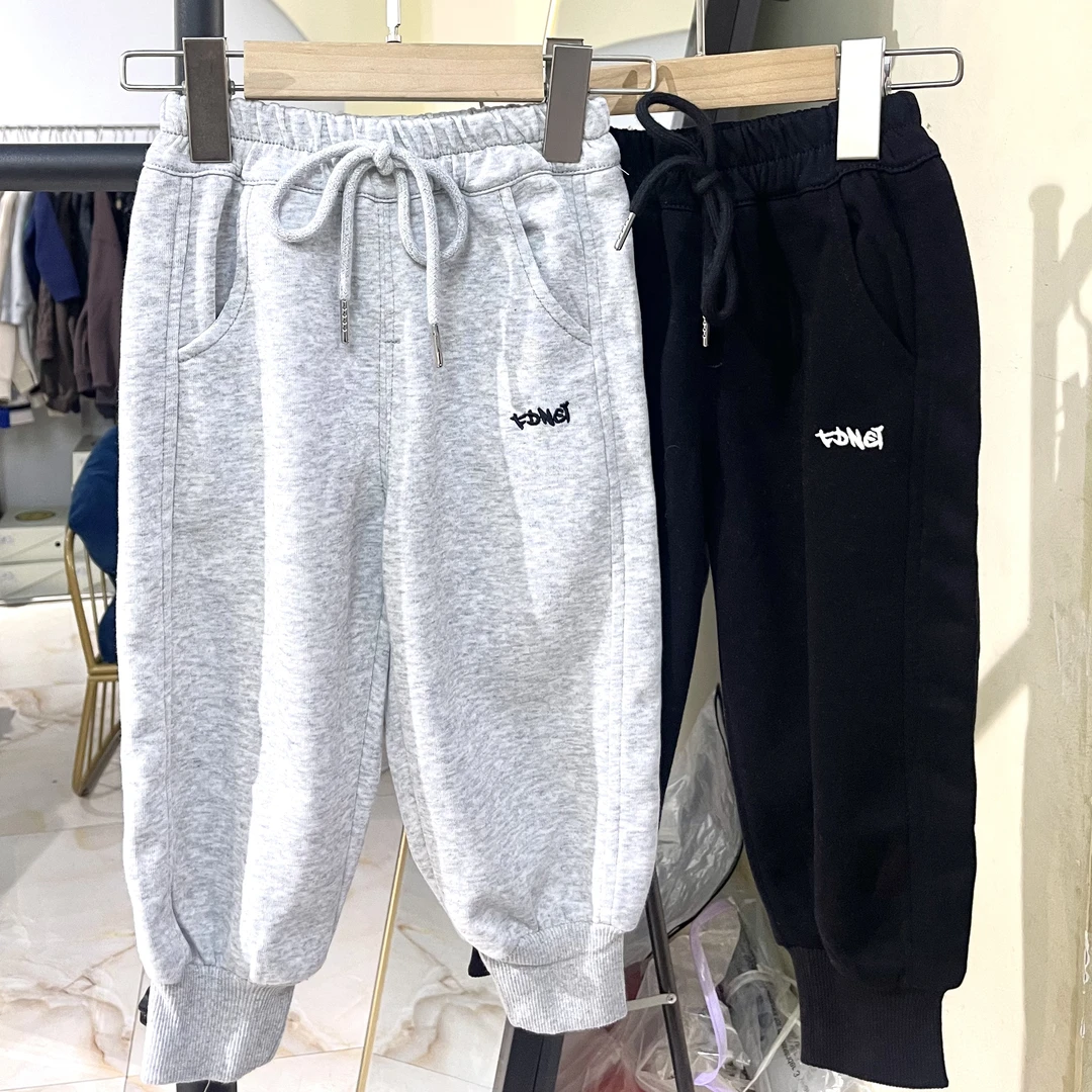 字母刺绣百搭卫裤