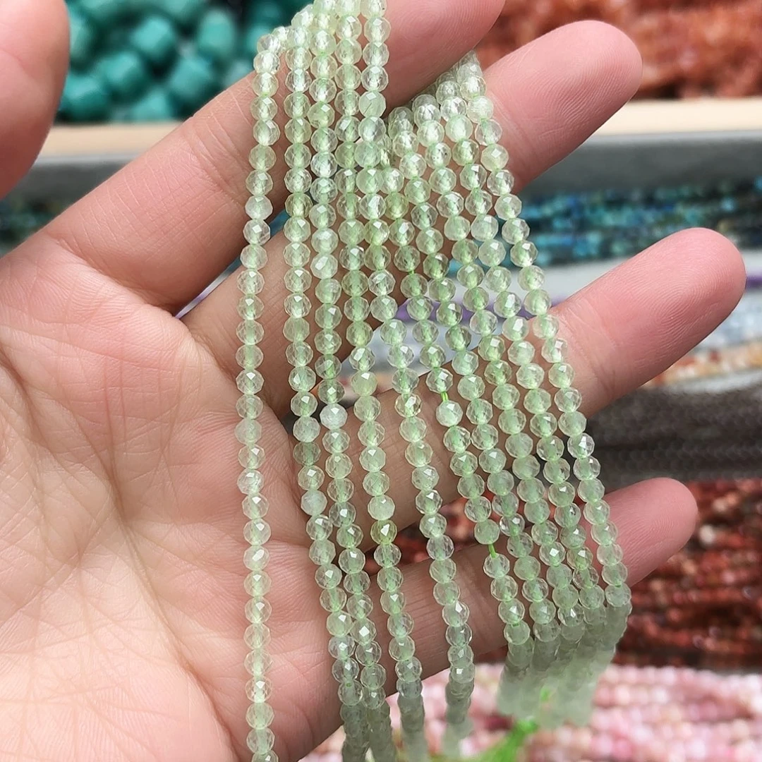 玛瑙/玉髓未镶嵌珠宝半成品卡3葡萄石切一条