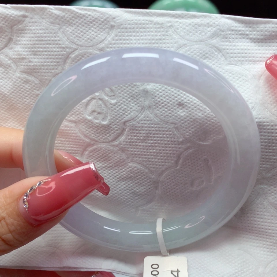 【闪购商品】翡翠手镯未镶嵌奶油细圆条