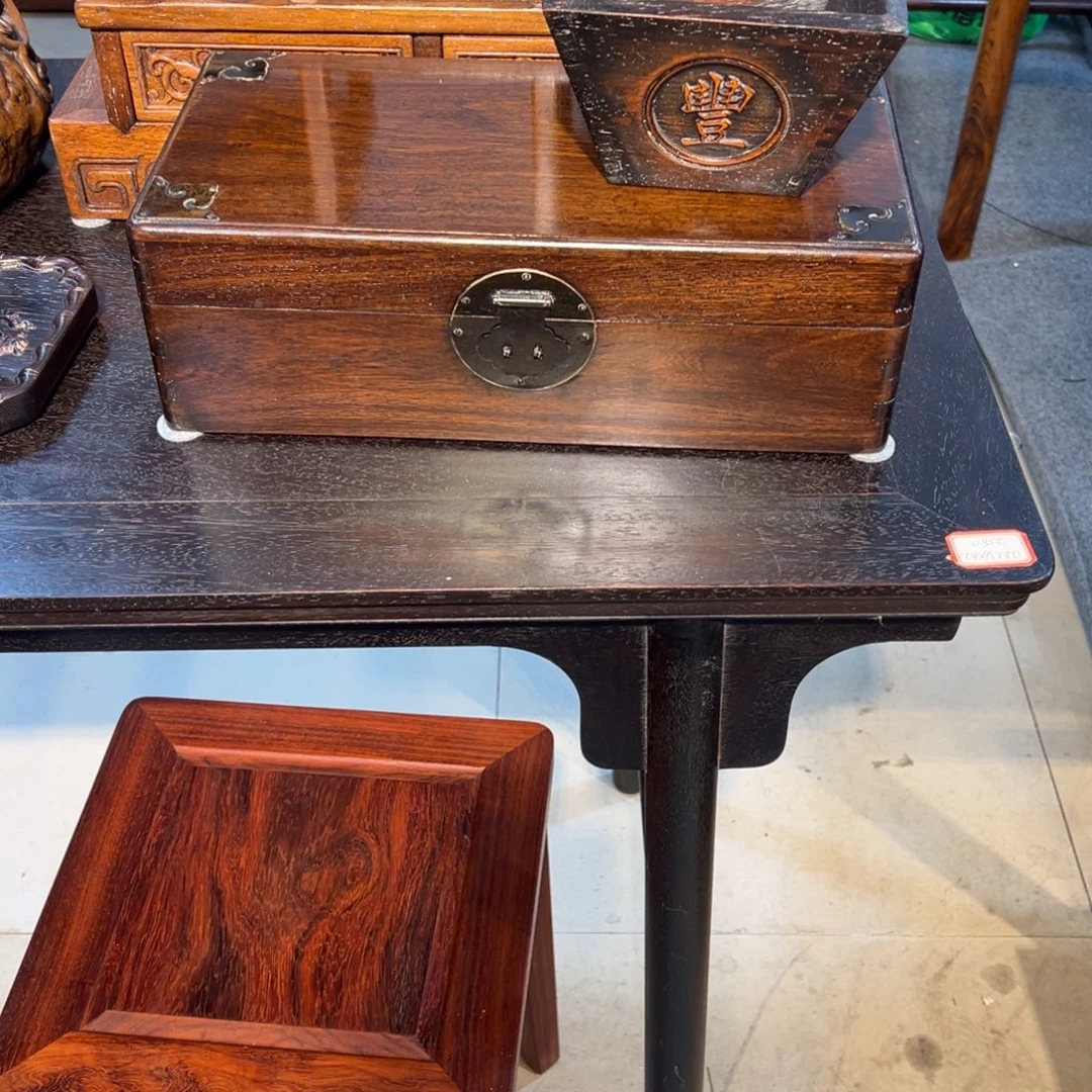 J***H木黄花梨收拾盒米斗