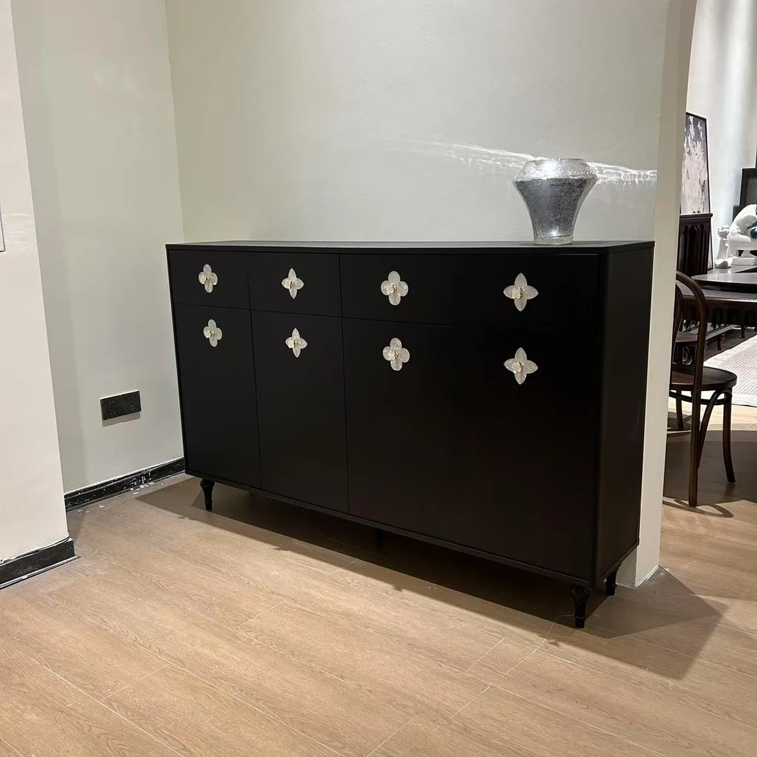 展厅清样【四叶草鞋柜】实木轻奢意式斗柜卧室客厅柜复古法式欧式