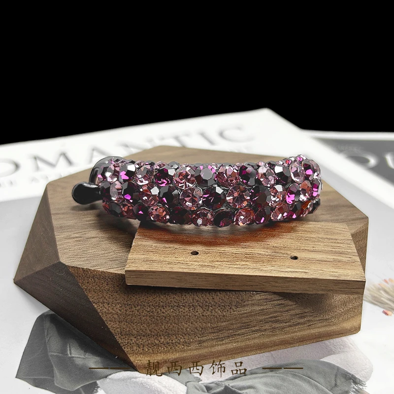 【LXX靓西西】189扭扭夹紫色轻奢优雅气质盘发夹