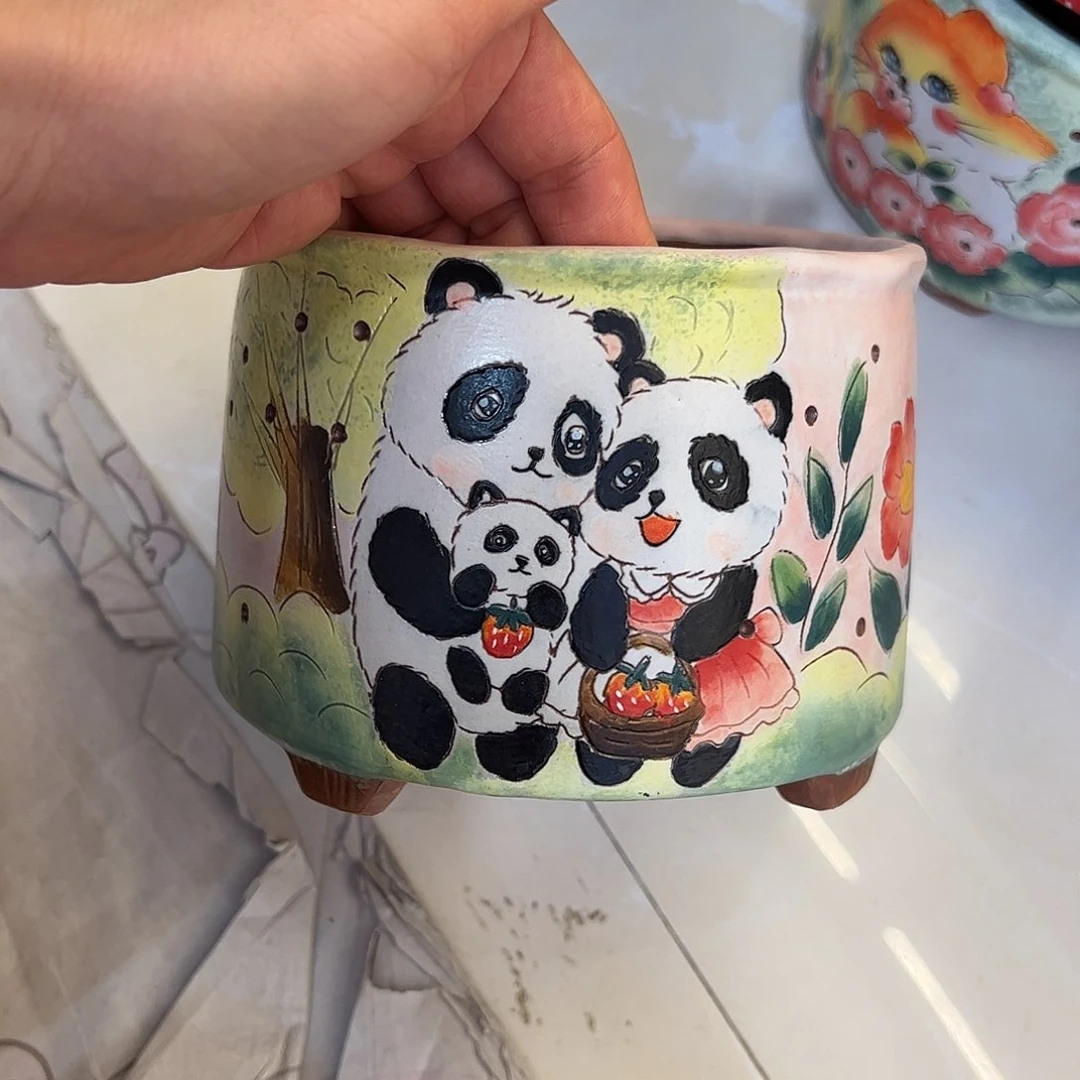 景德镇陶瓷花盆口12高11.7