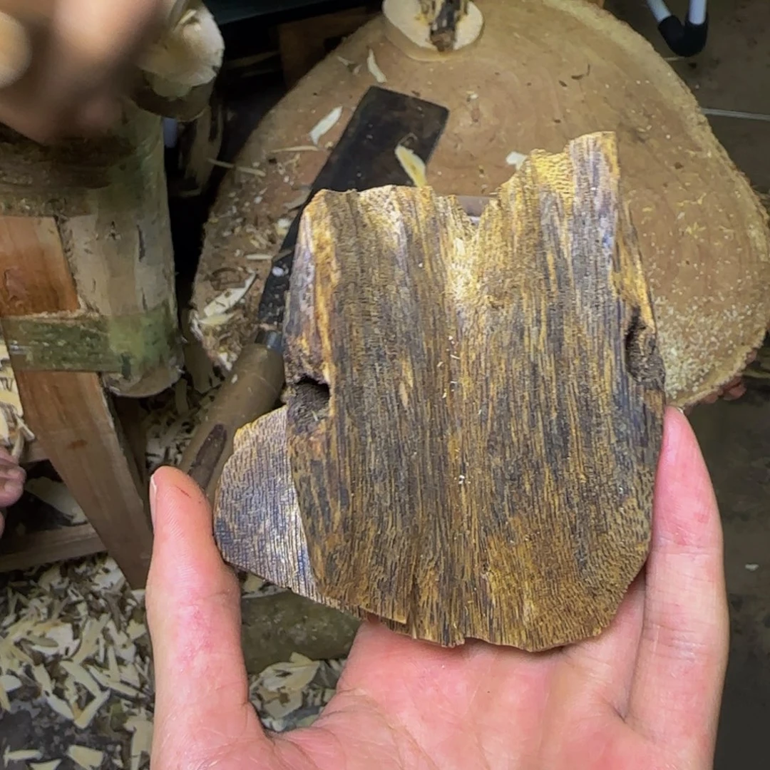 沉香紫奇精品虫漏老料发一份