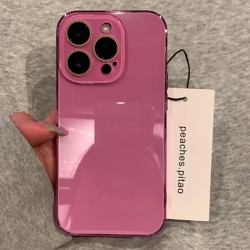 小红书同款冰感玻璃苹果16手机壳iPhone15Promax时尚14Pro小众13