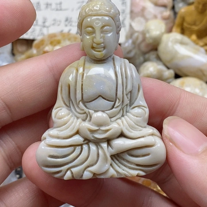 颈饰未镶嵌硅化珊瑚（珊瑚玉）