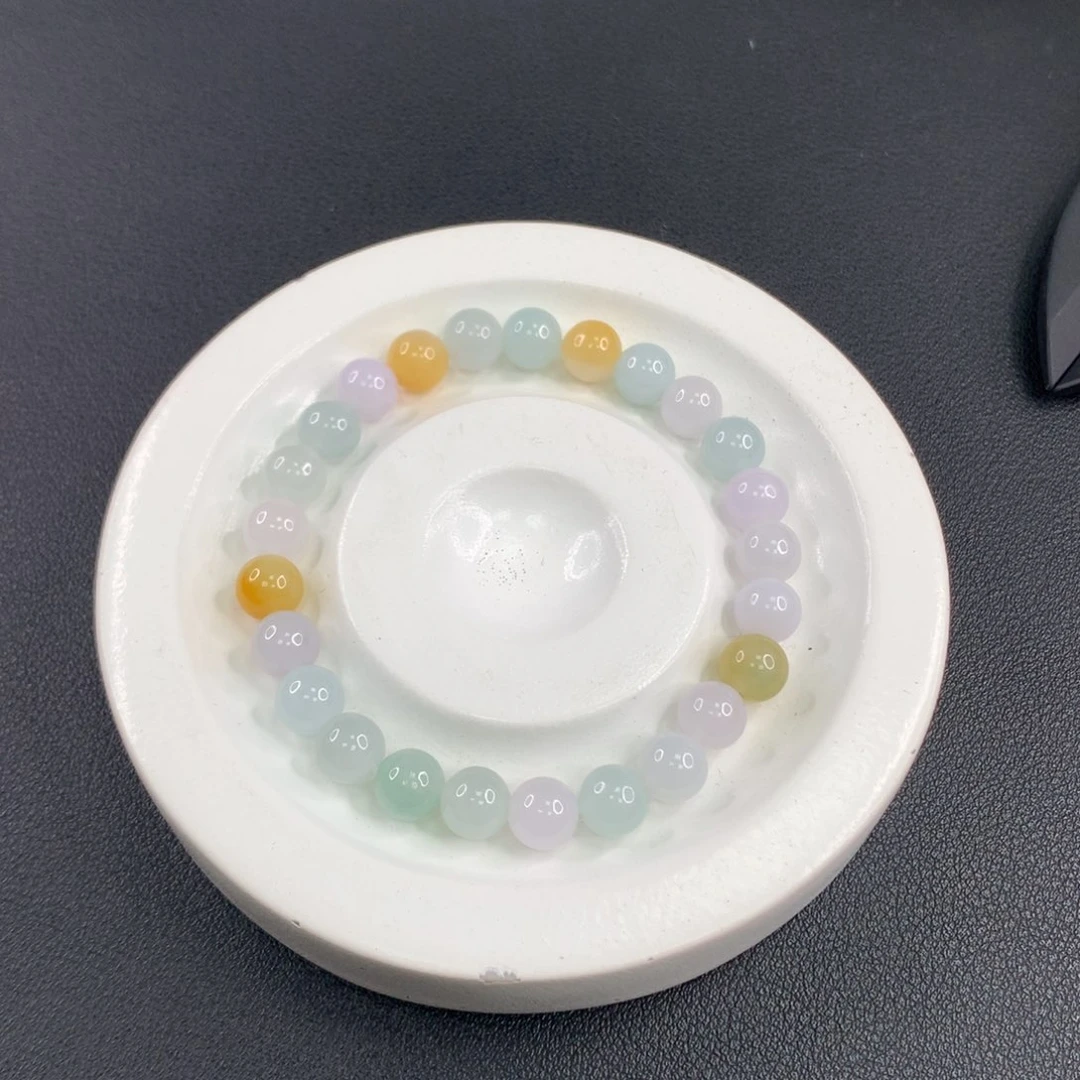 未镶嵌手链翡翠翡翠散珠多样性发一
