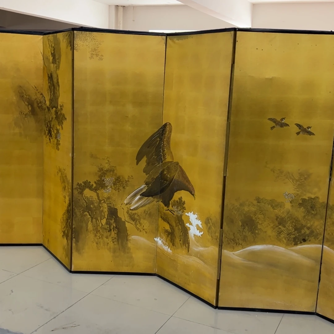 绘画屏风框画茶空间设计