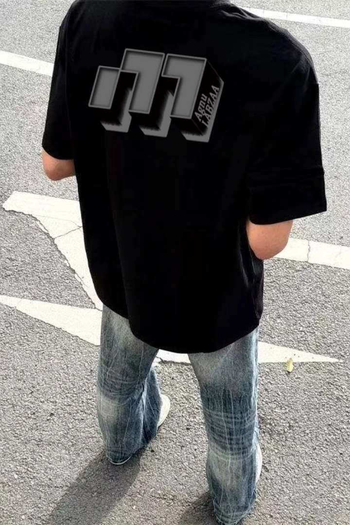 重磅纯棉260g透气夏季新款短袖t恤潮流美式印花半袖时尚休闲百搭