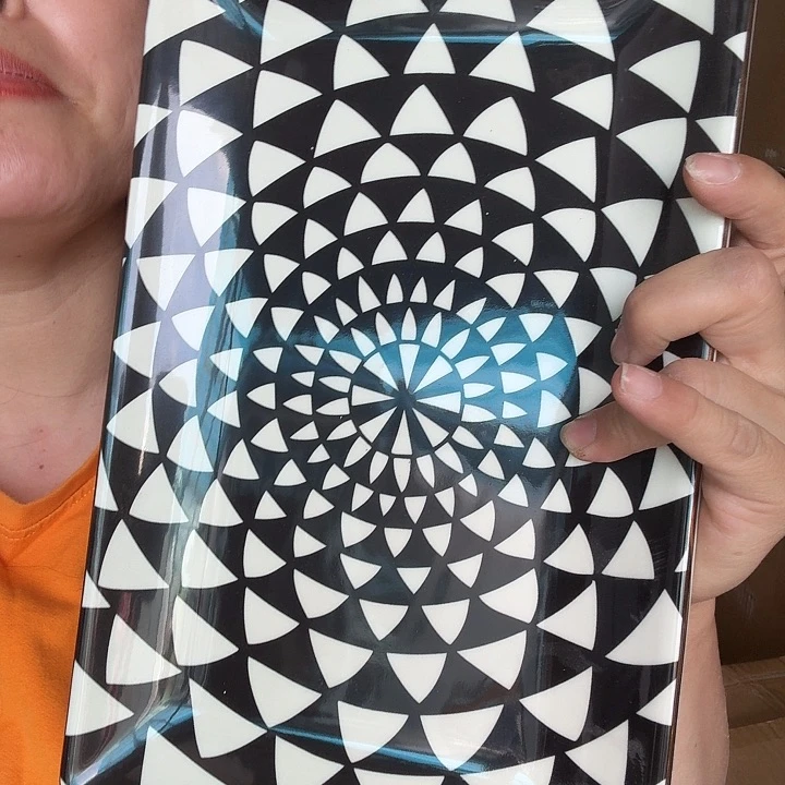 外贸尾单高温陶瓷微瑕几个长方盘