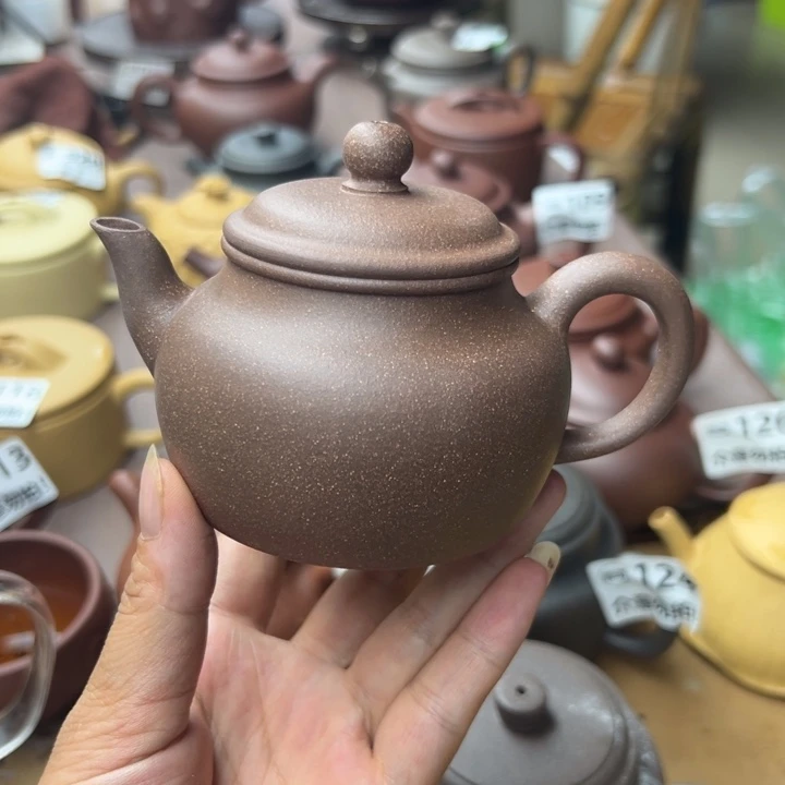 茶壶紫砂紫泥半手180cc左右