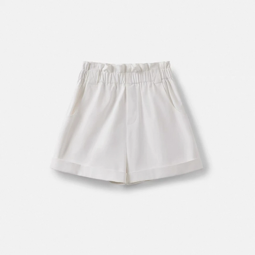 【松逸短裤】收腰休闲短裤女夏季新款高腰直筒 8231