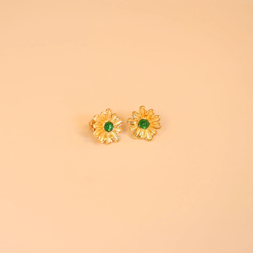 [静静精选] 10518小绿花耳钉