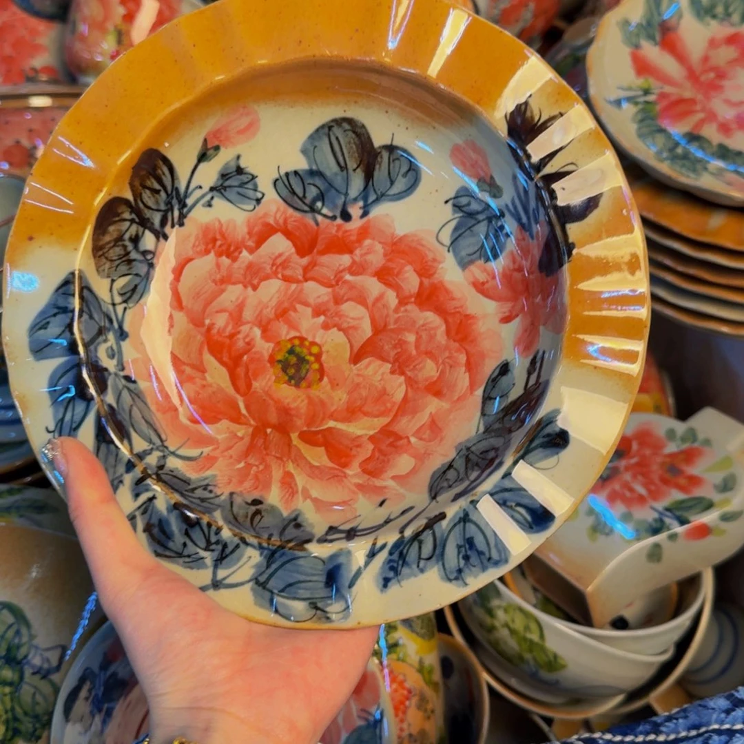 瓷片景德镇陶瓷手工手绘