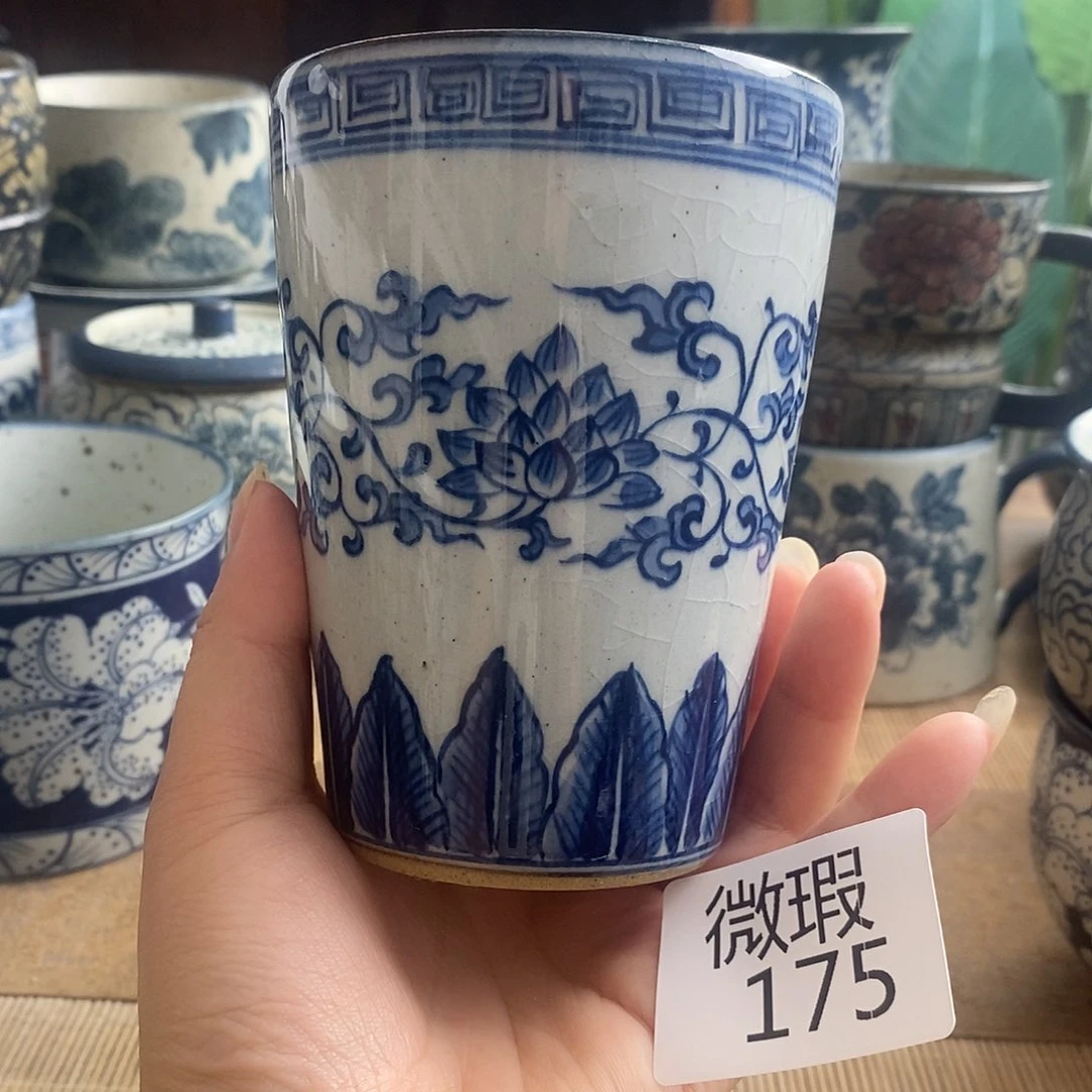 手工手绘青花高温陶瓷