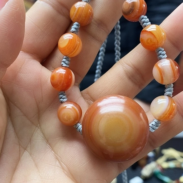 玛瑙/玉髓合金颈饰
