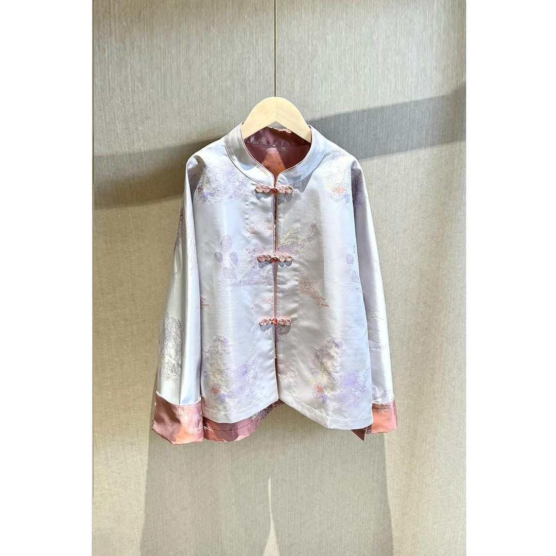 【诗情画意】双面穿复古立领盘扣国风上衣