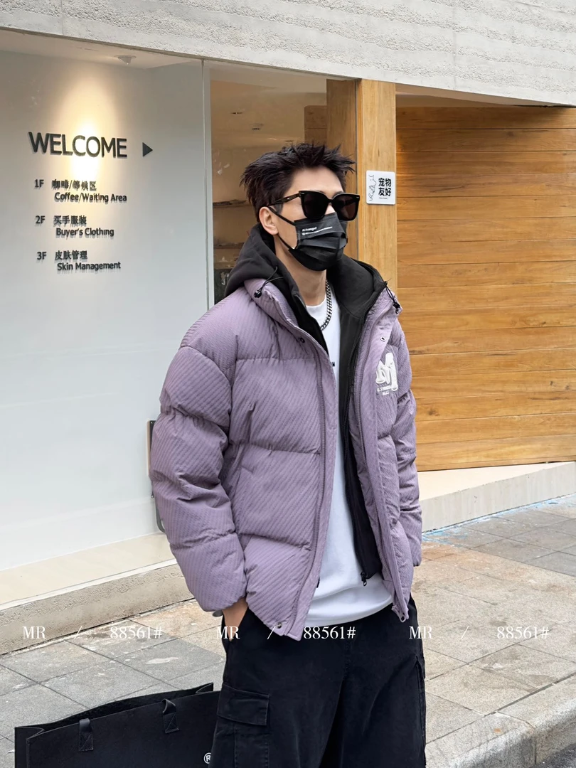 88561#冬季情侣新款潮流韩版时尚保暖加厚休闲外套（无水洗标）