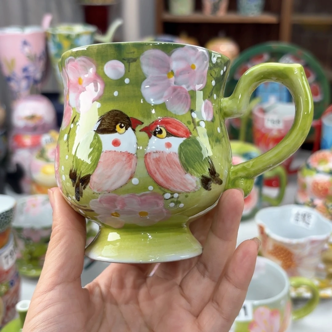 景德镇手绘高温釉下彩陶瓷茶具