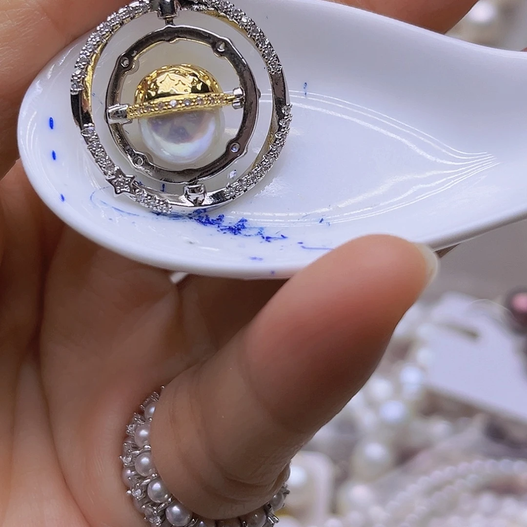 吊坠耳钉淡水珍珠未镶嵌