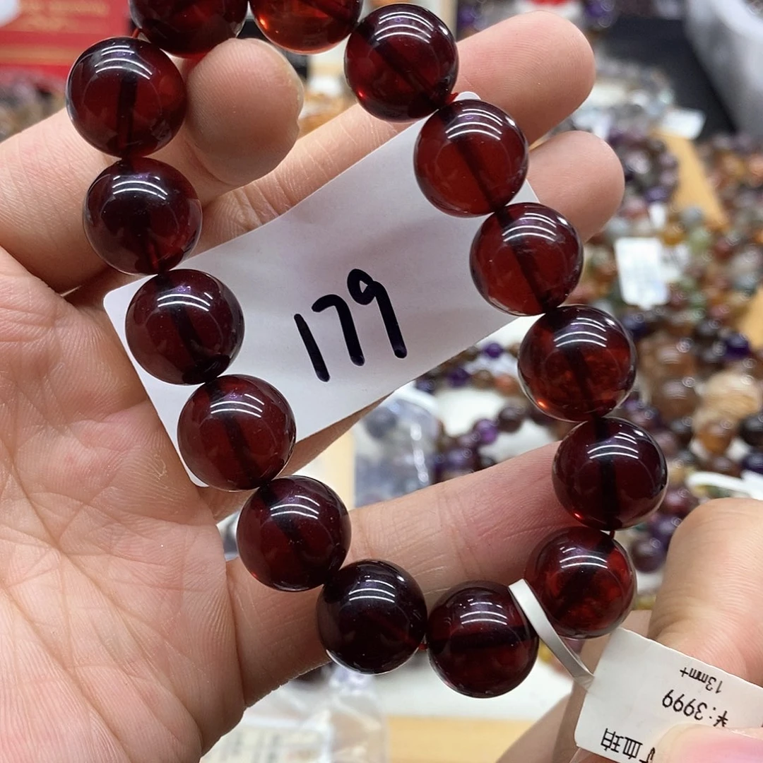 未镶嵌血珀手链天然