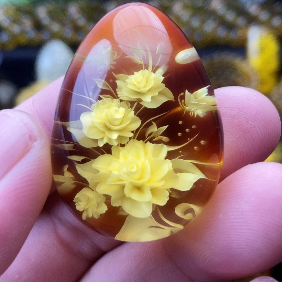 金珀未镶嵌吊坠(不含链)