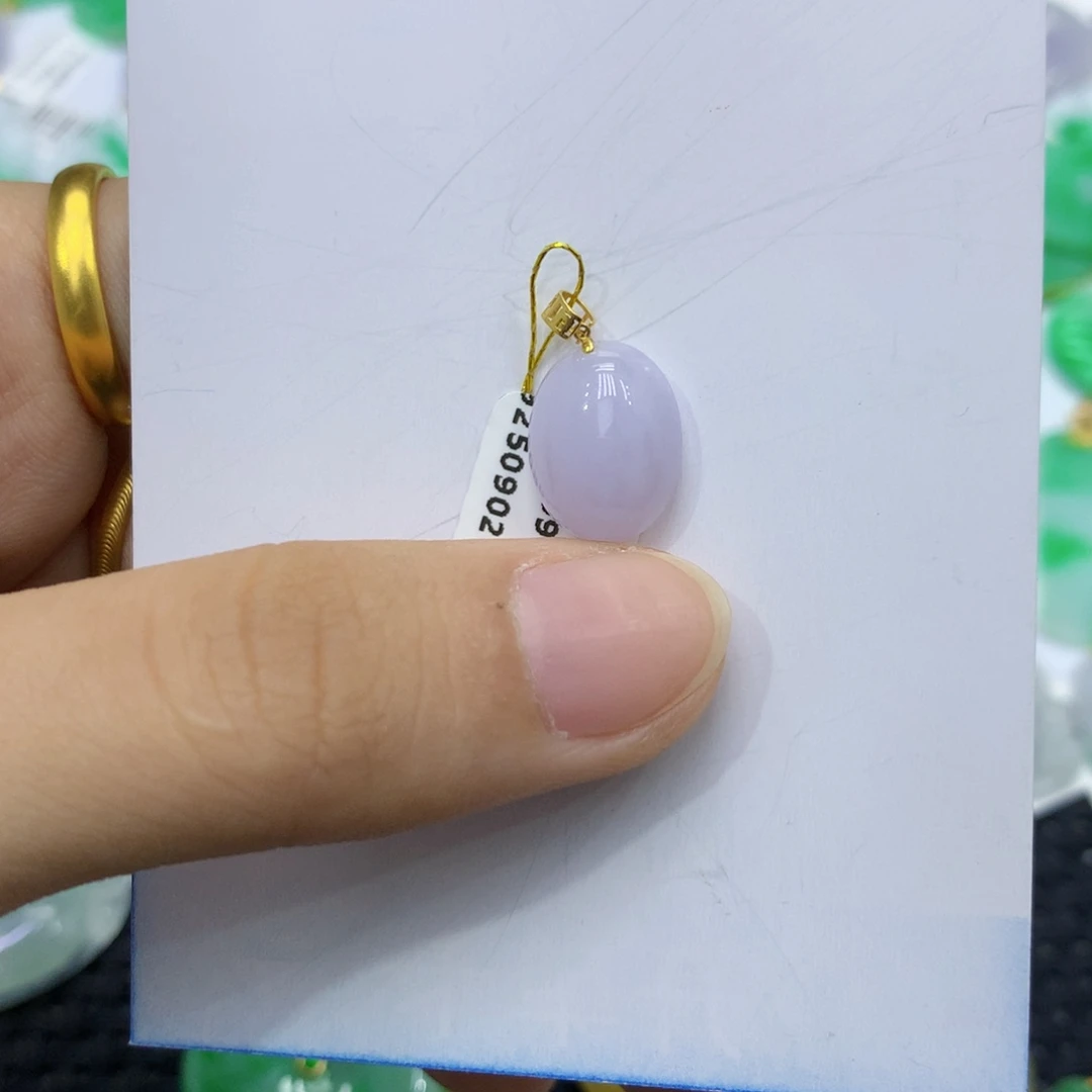 颈饰18K金镶嵌翡翠翡翠