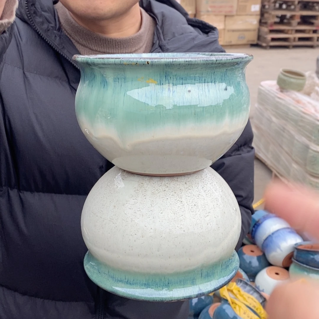 红陶杨杨花盆0212-1004瑕疵