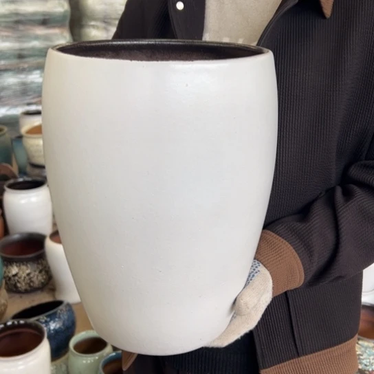 紫砂花盆高33口22—————