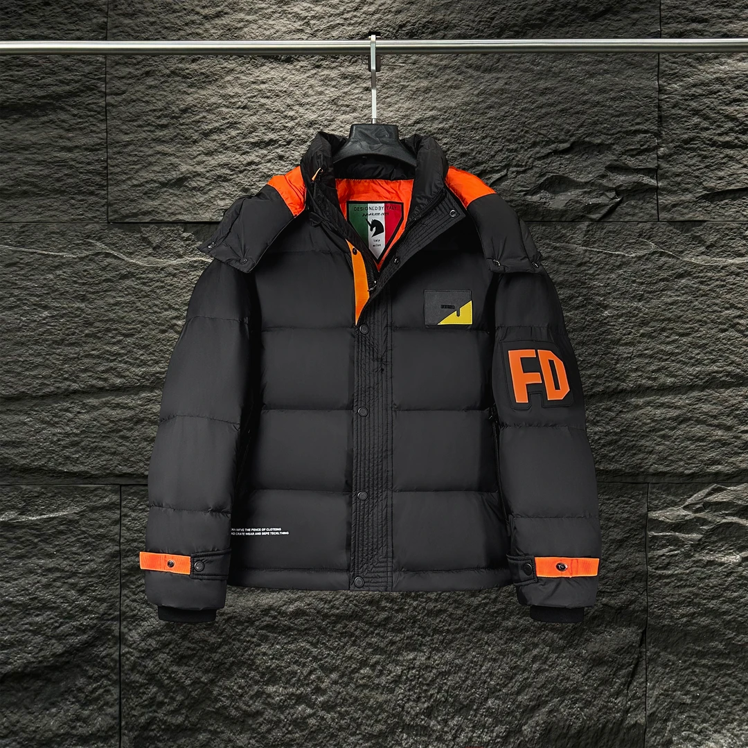 CB-8802-冬季新款时尚撞色休闲羽绒服