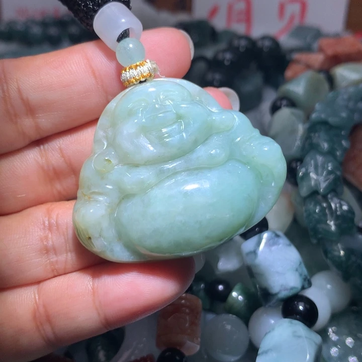 颈饰未镶嵌翡翠保真天然A货翡翠