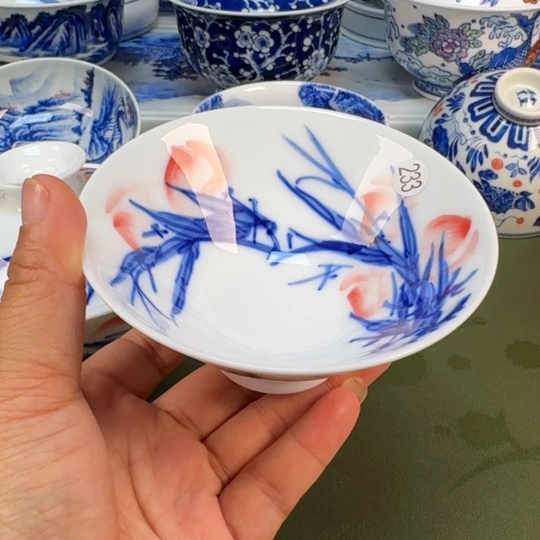 陶景德镇纯手绘茶具圆圆233