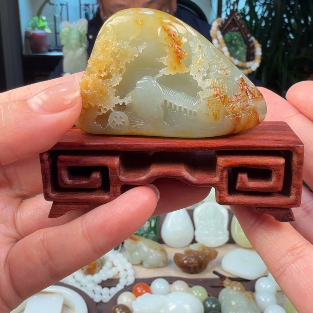 观***风和田玉未镶嵌颈饰