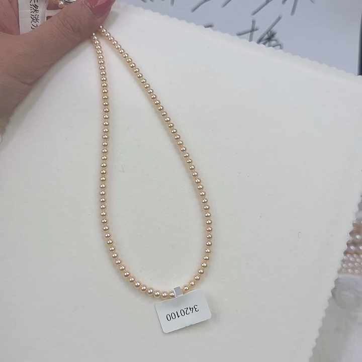 123银S925镶嵌淡水珍珠