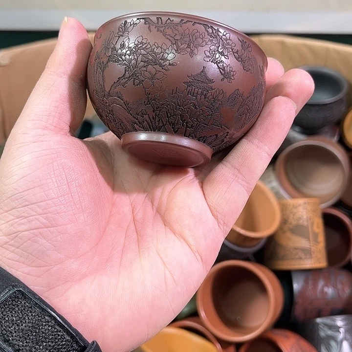 茶杯紫砂全手工紫砂主人杯