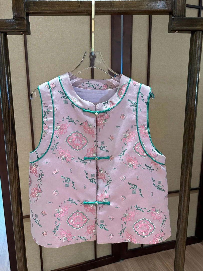 【CG】30499 新中式马上有钱宋锦马甲