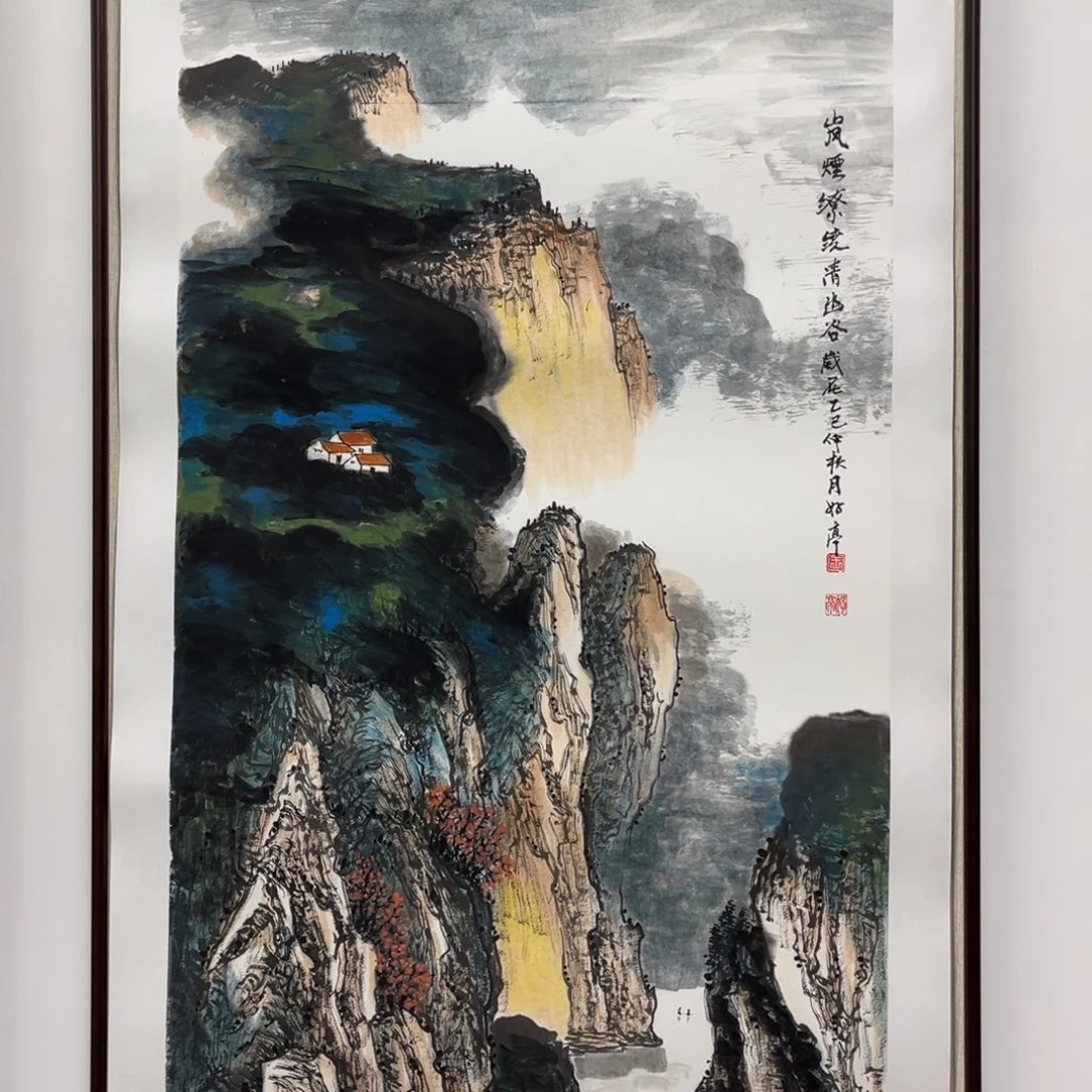 国画艺术家真人手绘