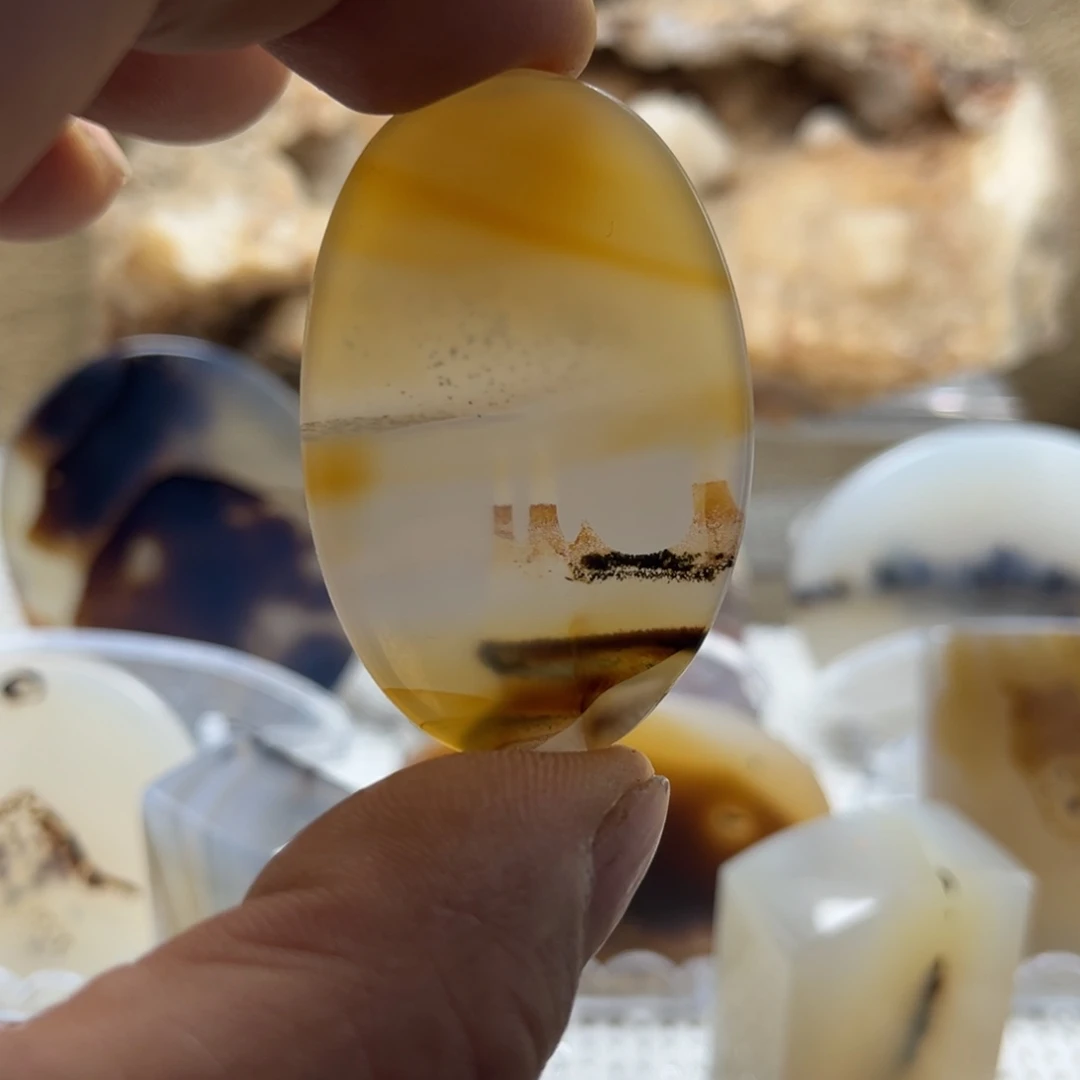 玛瑙/玉髓未镶嵌吊坠(不含链)