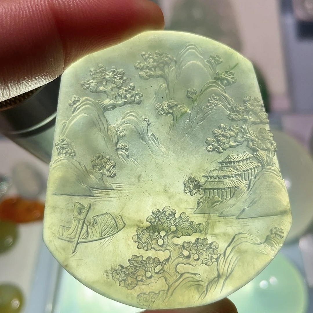 定制翡翠未镶嵌挂件