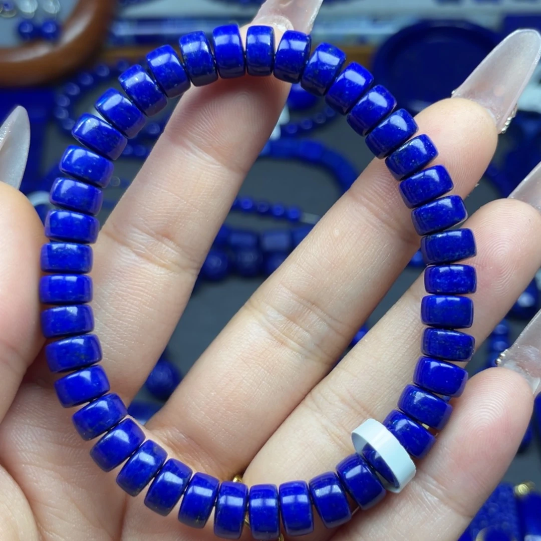 青金石未镶嵌7+直切手串