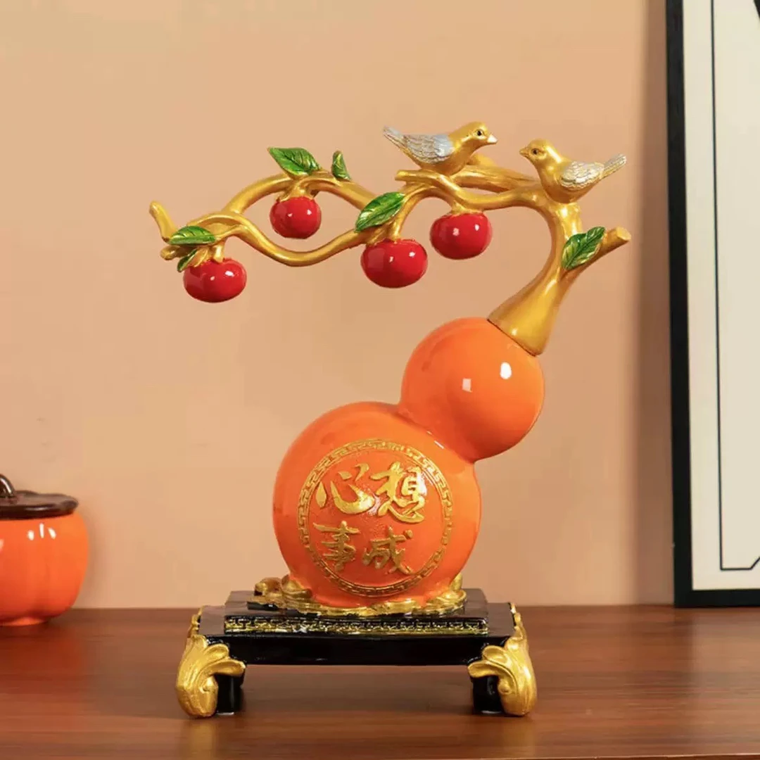 新款吉祥如意摆件客厅卧室玄关公司吉祥摆件轻奢摆设中式室内