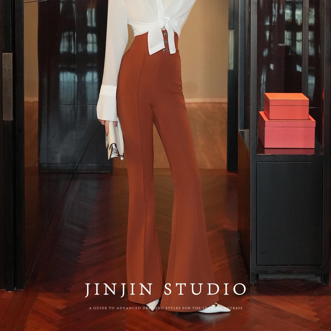 MD进进原创【逆天长腿】2025早秋高级时尚百搭气质减龄休闲显瘦裤子