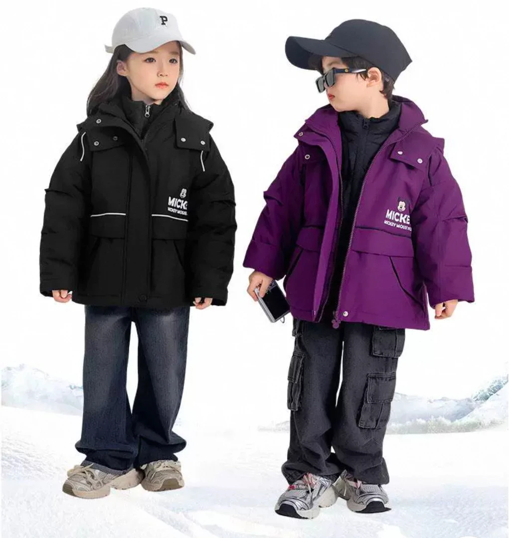 【迪尼】中大童加绒加厚冲锋衣 男女同款(以实物为准）
