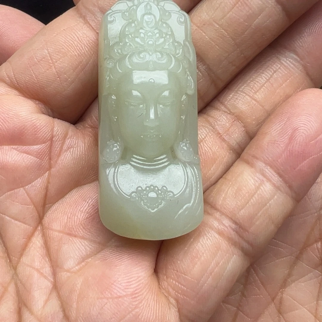 和田玉（糖玉）未镶嵌吊坠(不含链)