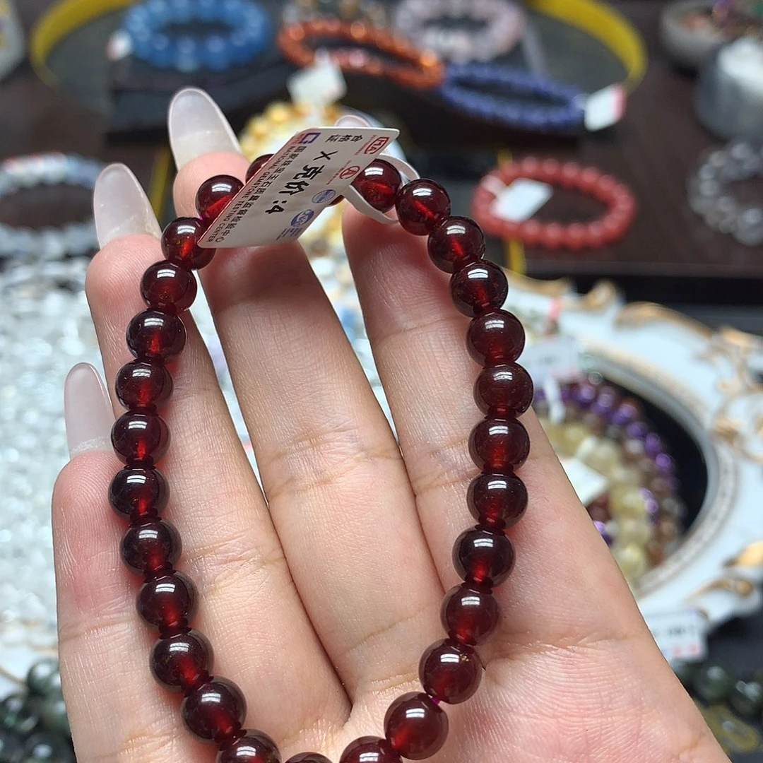 未镶嵌手链水晶石榴石