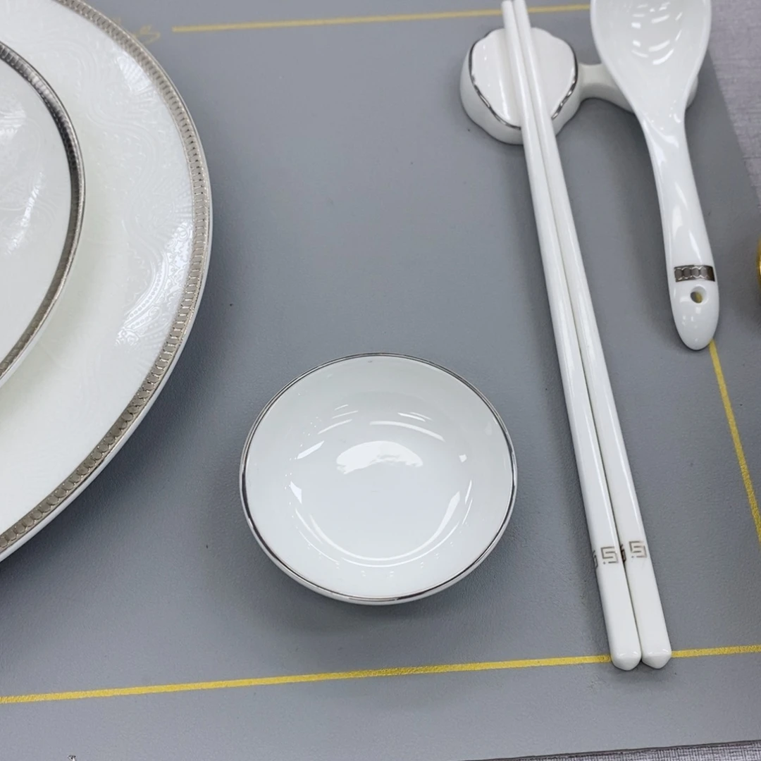 骨瓷s****r6个味碟永生花