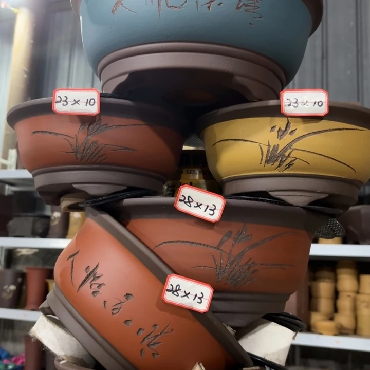 紫砂花盆              100-6